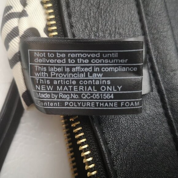 Jessica Simpson Black with Gold Tone Accents Faux Leather Crossbody Bag - Picture 9 of 10